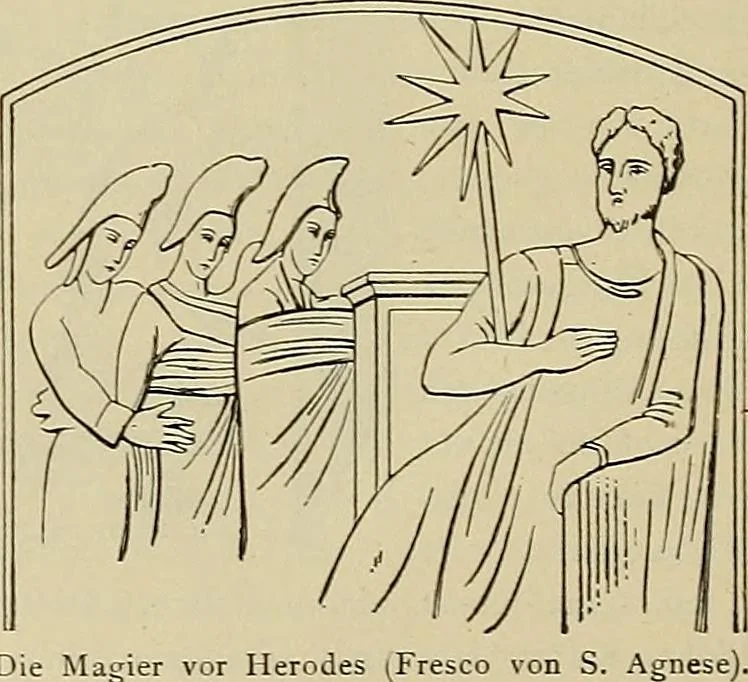 An illustration from Geschichte der karolingischen Malerei : ihr Bilderkreis and seine Quellen, 1894, leaf 170