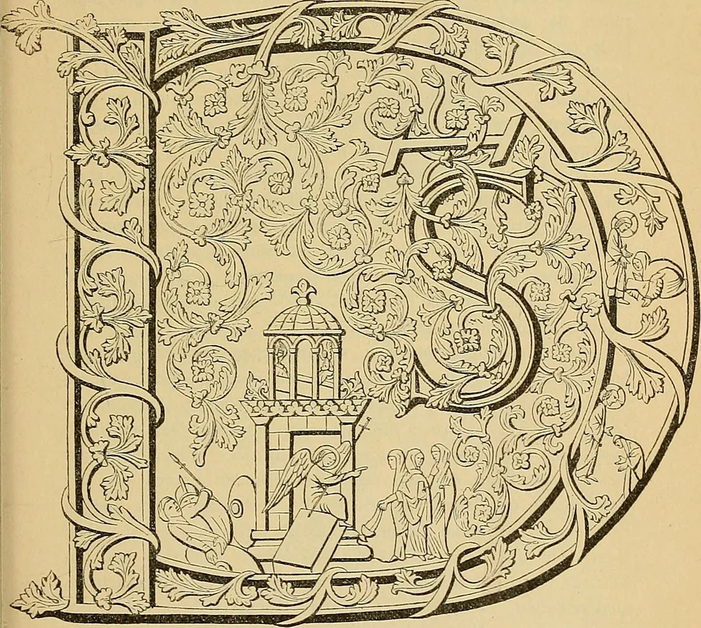 An illustration from Geschichte der karolingischen Malerei : ihr Bilderkreis and seine Quellen, 1894, leaf 191
