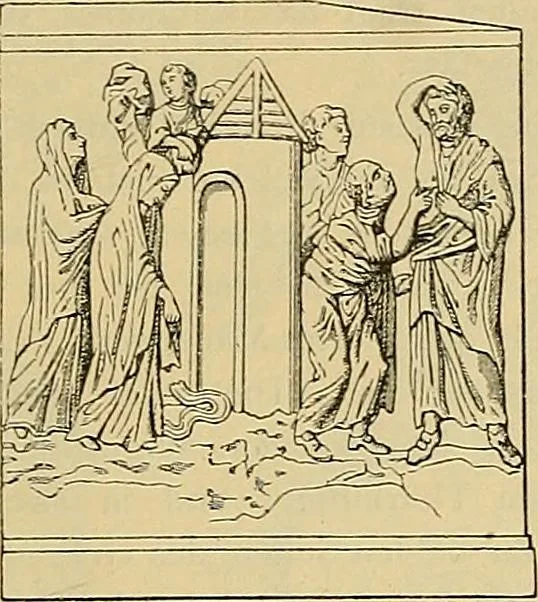 An illustration from Geschichte der karolingischen Malerei : ihr Bilderkreis and seine Quellen, 1894, leaf 193