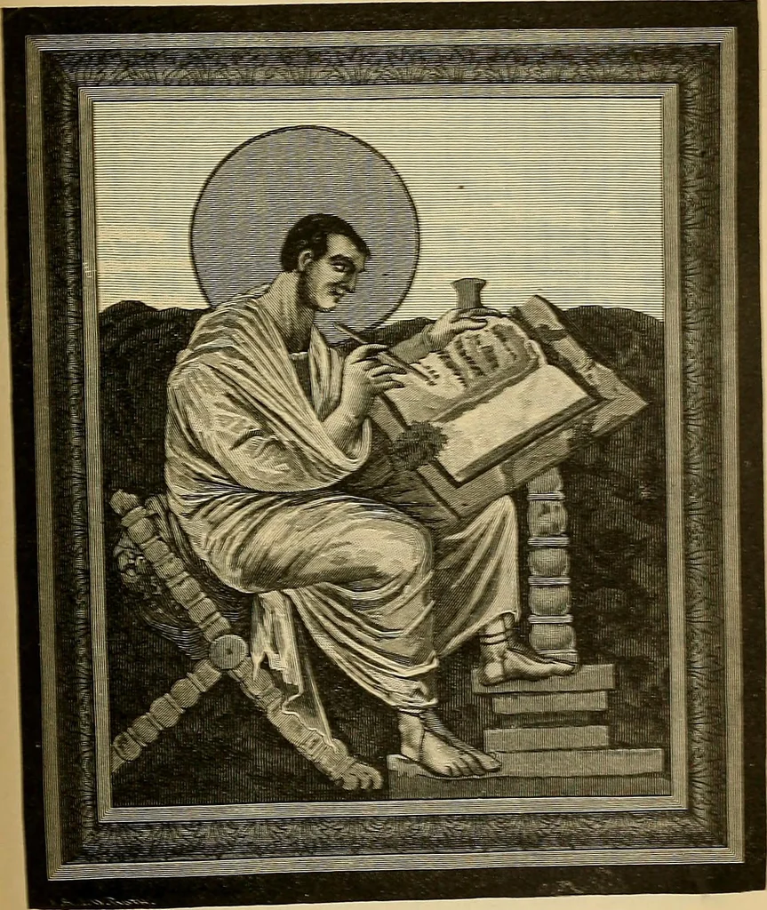 An illustration from Geschichte der karolingischen Malerei : ihr Bilderkreis and seine Quellen, 1894, leaf 209
