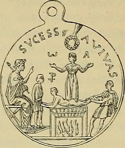An illustration from Geschichte der karolingischen Malerei : ihr Bilderkreis and seine Quellen, 1894, leaf 250