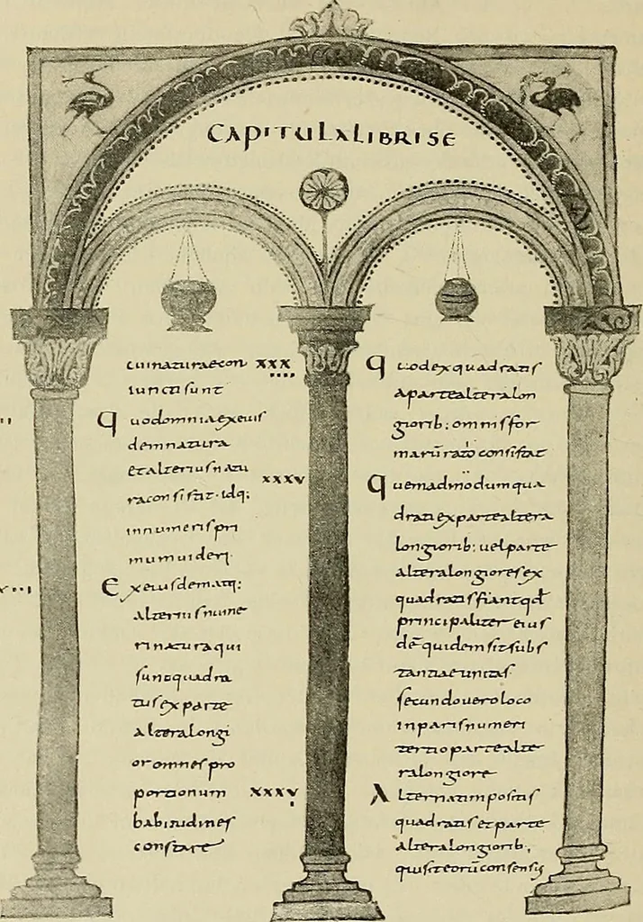 An illustration from Geschichte der karolingischen Malerei : ihr Bilderkreis and seine Quellen, 1894, leaf 314