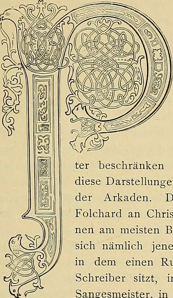 An illustration from Geschichte der karolingischen Malerei : ihr Bilderkreis and seine Quellen, 1894, leaf 325