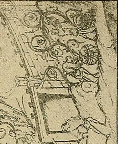An illustration from Geschichte der karolingischen Malerei : ihr Bilderkreis and seine Quellen, 1894, leaf 339