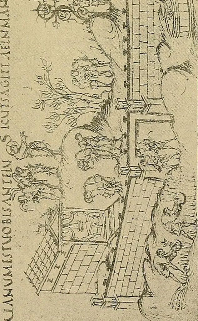 An illustration from Geschichte der karolingischen Malerei : ihr Bilderkreis and seine Quellen, 1894, leaf 339