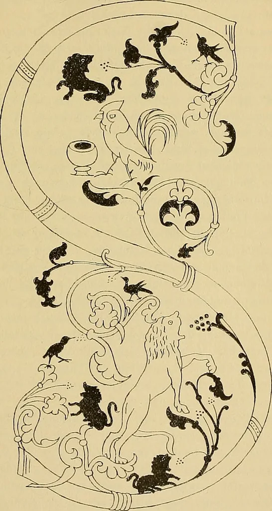 An illustration from Geschichte der karolingischen Malerei : ihr Bilderkreis and seine Quellen, 1894, leaf 437