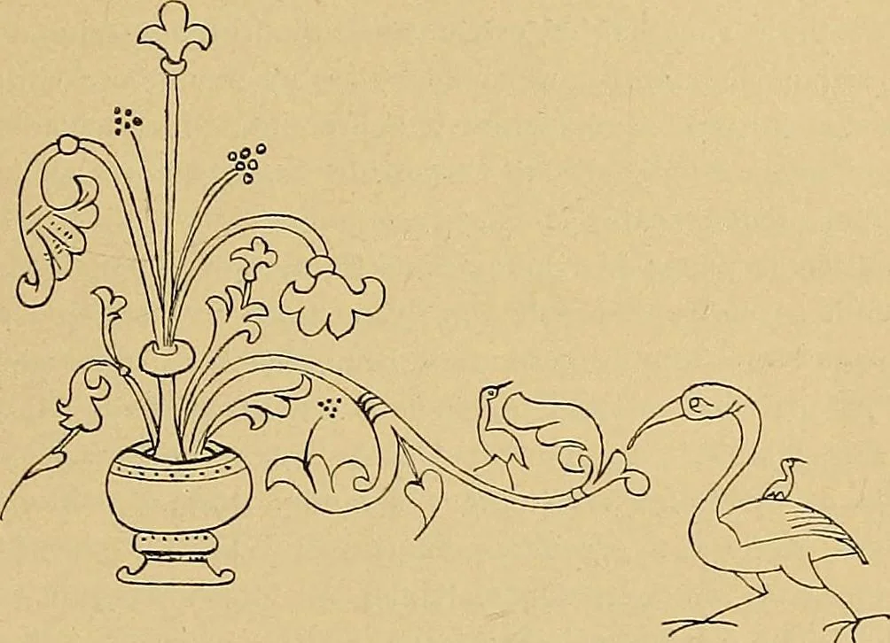 An illustration from Geschichte der karolingischen Malerei : ihr Bilderkreis and seine Quellen, 1894, leaf 471