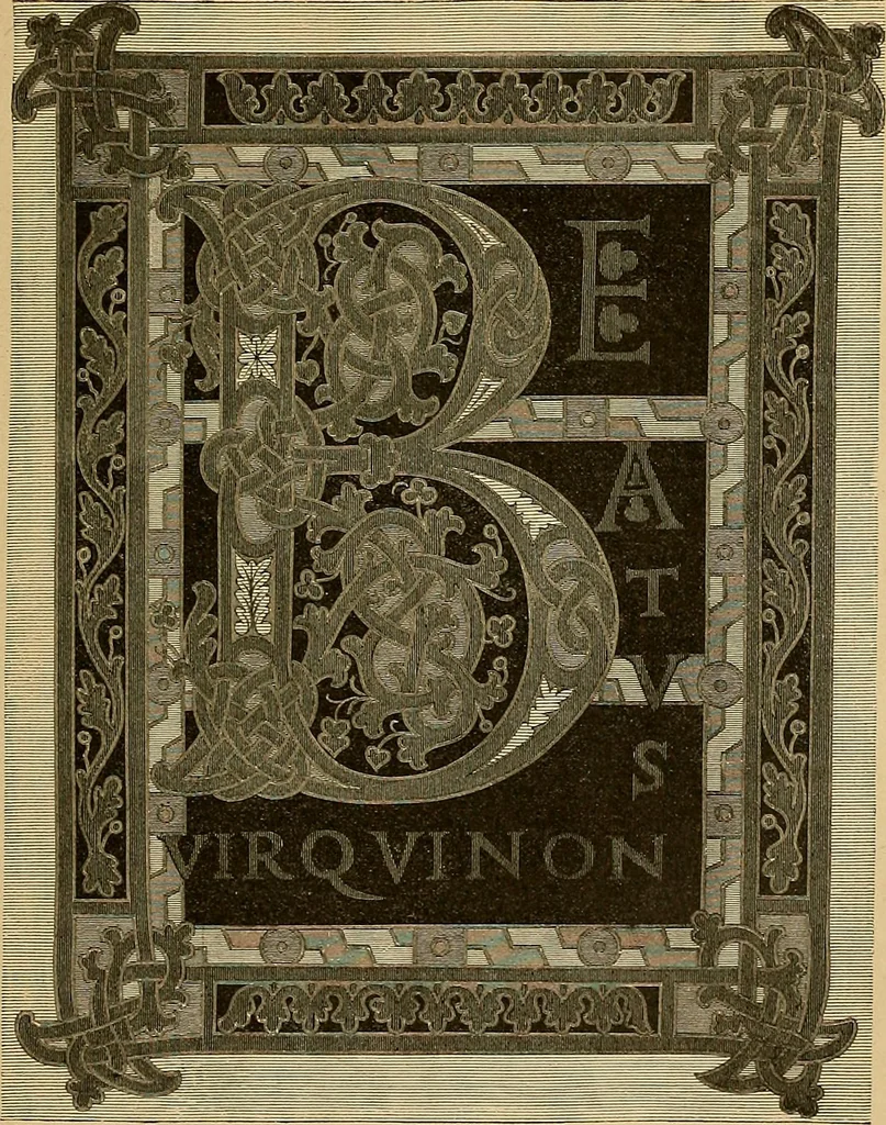 An illustration from Geschichte der karolingischen Malerei : ihr Bilderkreis and seine Quellen, 1894, leaf 477