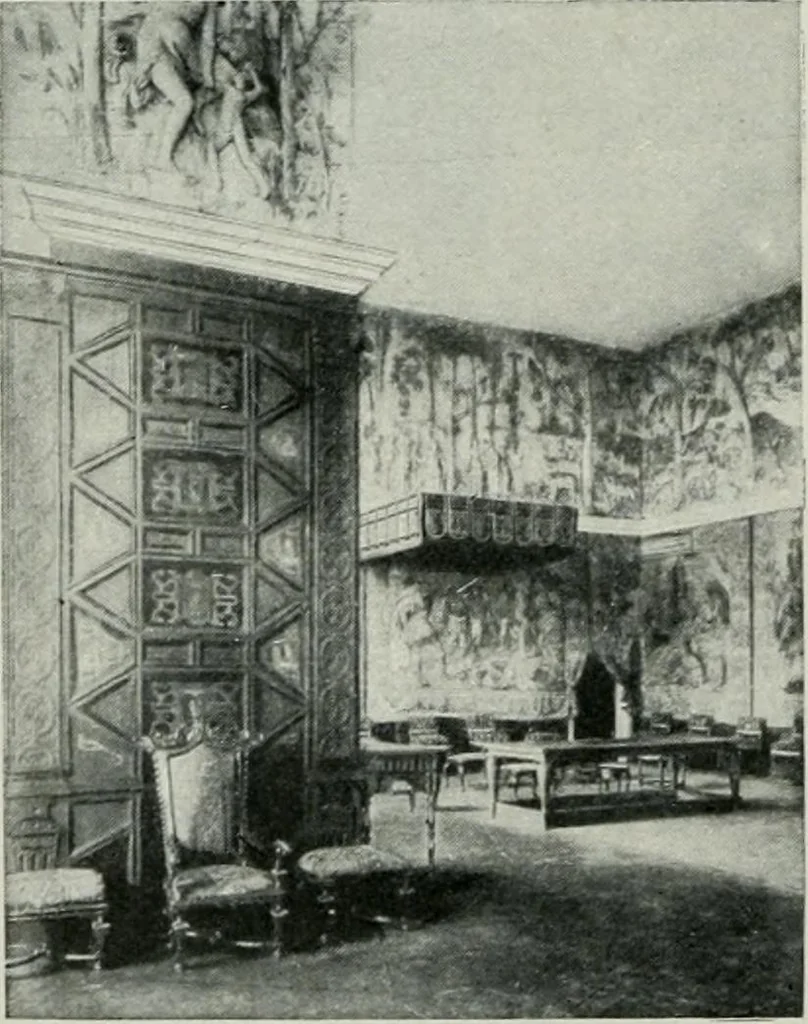 An illustration from Geschichte der Kunst in Grossbritannien und Irland, 1909, leaf 102