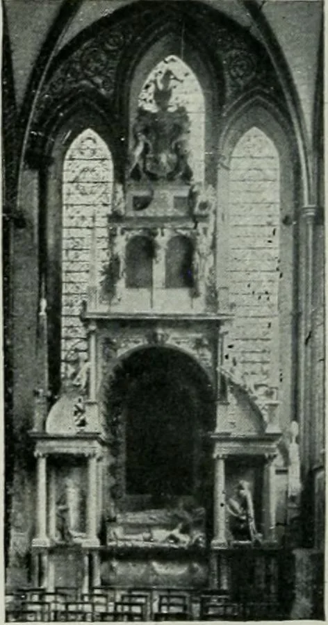 An illustration from Geschichte der Kunst in Grossbritannien und Irland, 1909, leaf 104