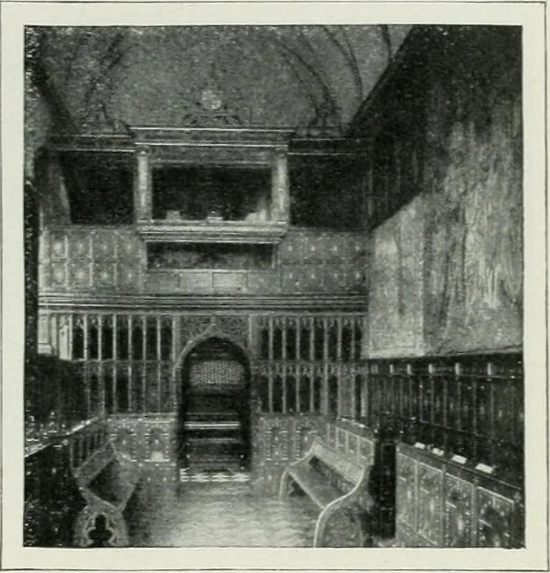 An illustration from Geschichte der Kunst in Grossbritannien und Irland, 1909, leaf 107