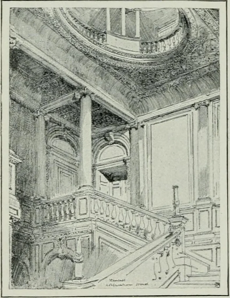 An illustration from Geschichte der Kunst in Grossbritannien und Irland, 1909, leaf 116