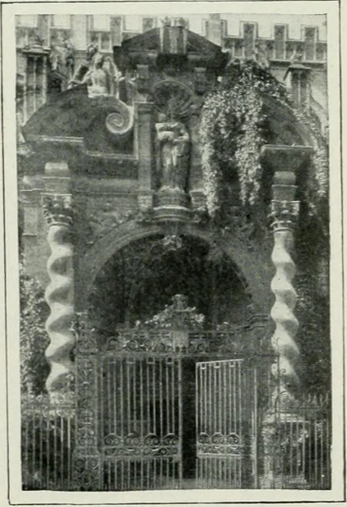 An illustration from Geschichte der Kunst in Grossbritannien und Irland, 1909, leaf 117
