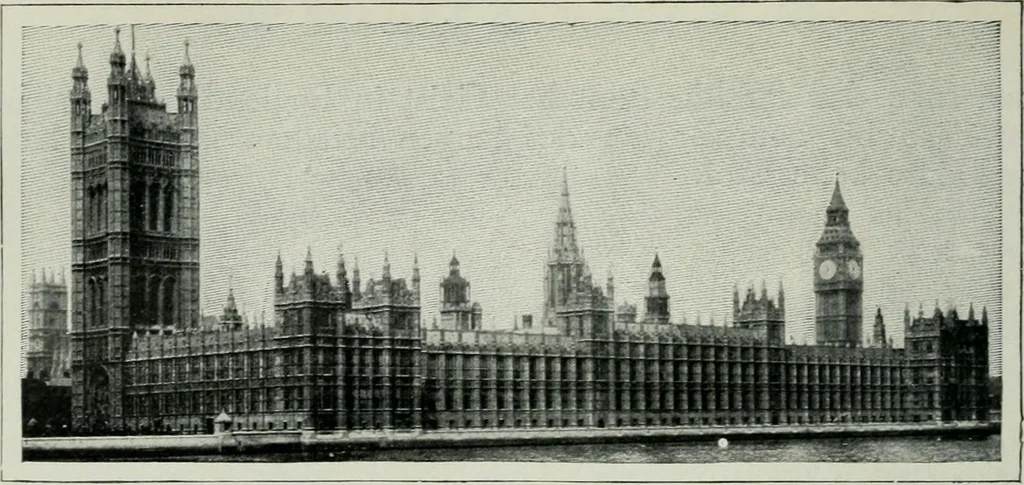 An illustration from Geschichte der Kunst in Grossbritannien und Irland, 1909, leaf 134