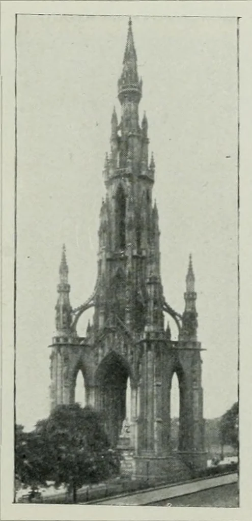 An illustration from Geschichte der Kunst in Grossbritannien und Irland, 1909, leaf 138