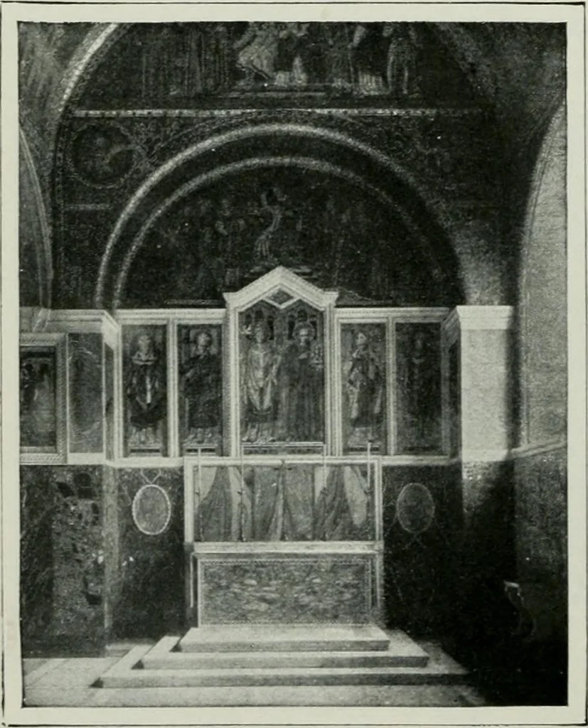 An illustration from Geschichte der Kunst in Grossbritannien und Irland, 1909, leaf 140