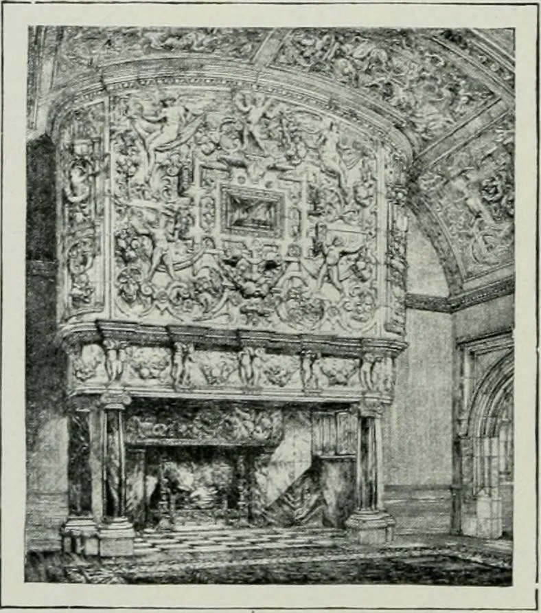 An illustration from Geschichte der Kunst in Grossbritannien und Irland, 1909, leaf 152