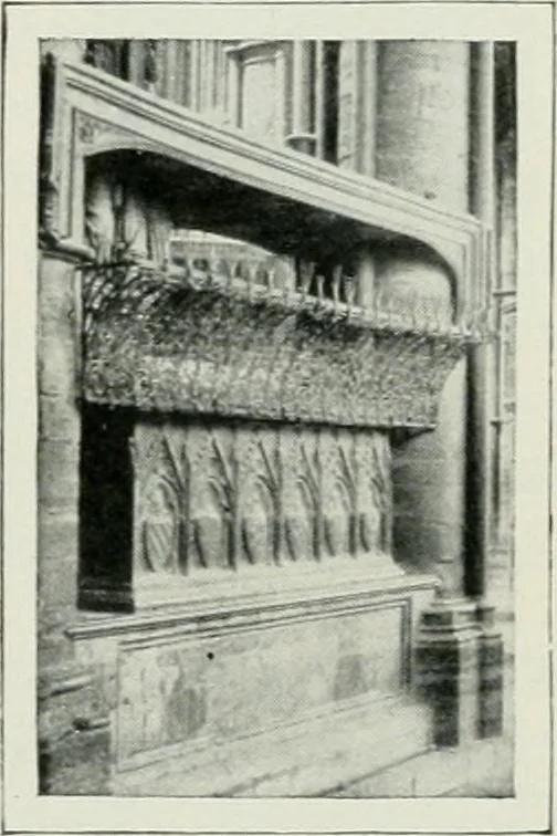 An illustration from Geschichte der Kunst in Grossbritannien und Irland, 1909, leaf 155