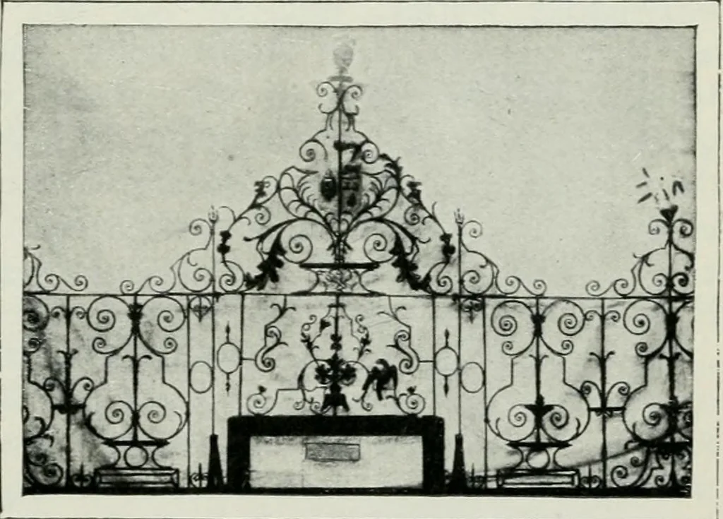 An illustration from Geschichte der Kunst in Grossbritannien und Irland, 1909, leaf 157