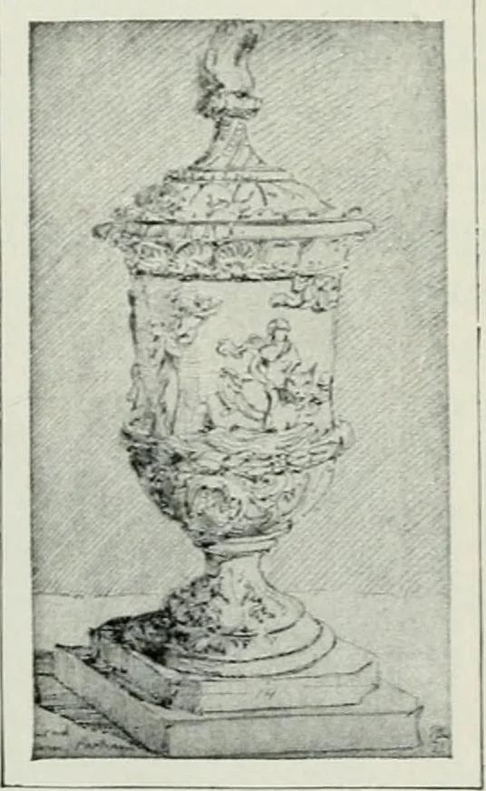 An illustration from Geschichte der Kunst in Grossbritannien und Irland, 1909, leaf 159