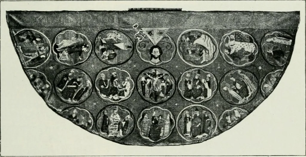 An illustration from Geschichte der Kunst in Grossbritannien und Irland, 1909, leaf 165