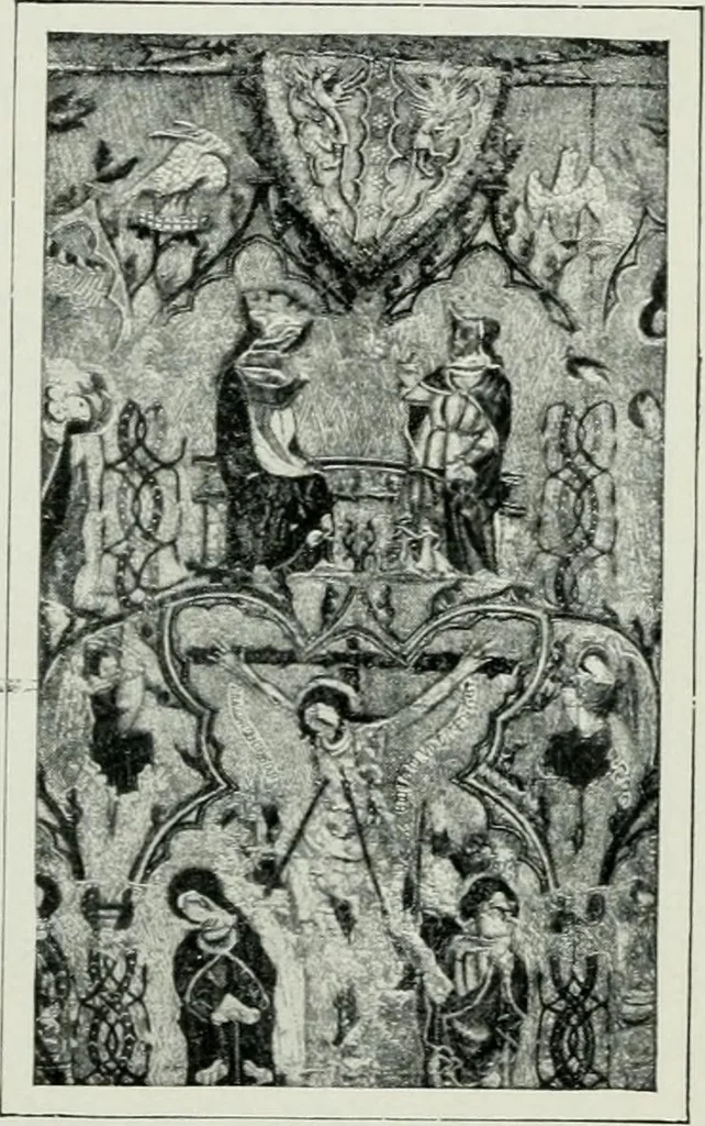 An illustration from Geschichte der Kunst in Grossbritannien und Irland, 1909, leaf 167