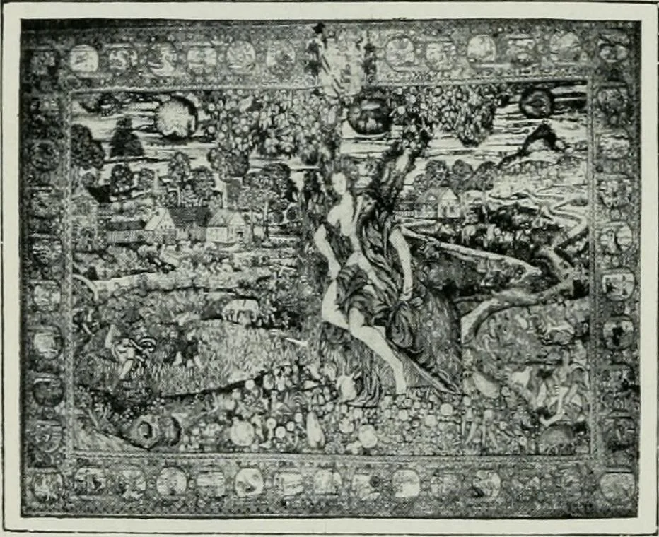 An illustration from Geschichte der Kunst in Grossbritannien und Irland, 1909, leaf 168