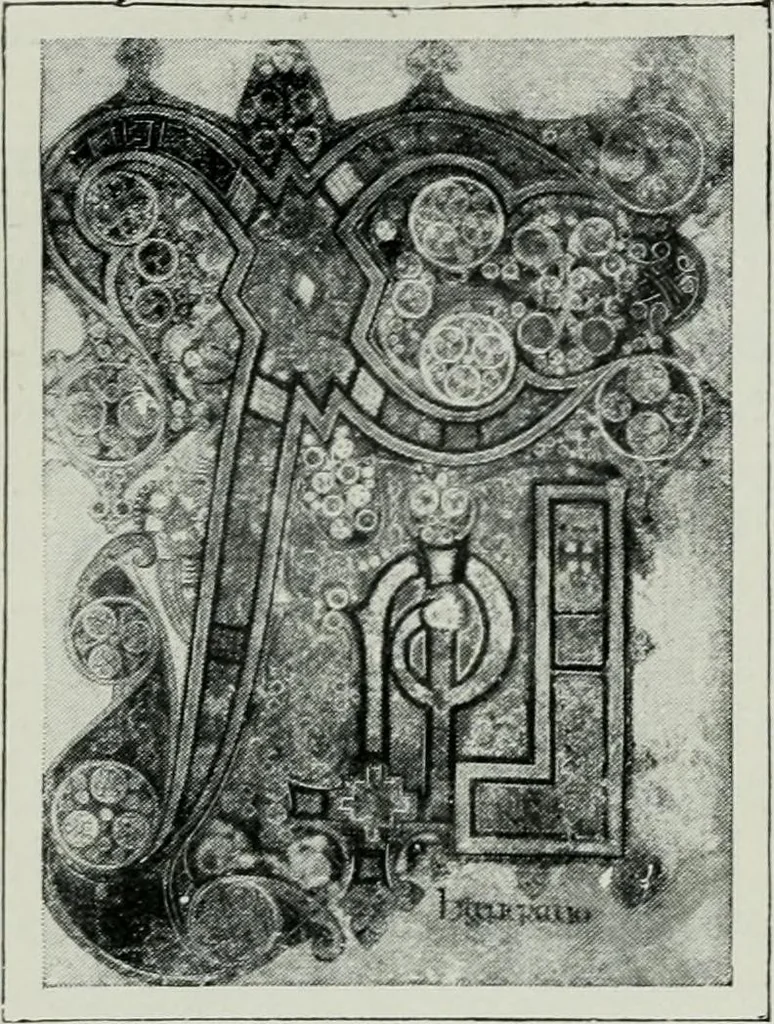 An illustration from Geschichte der Kunst in Grossbritannien und Irland, 1909, leaf 172