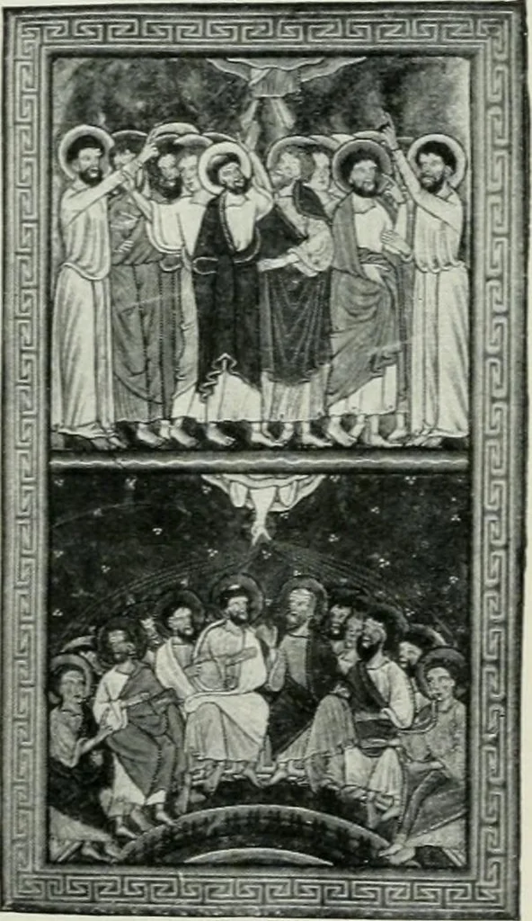 An illustration from Geschichte der Kunst in Grossbritannien und Irland, 1909, leaf 173