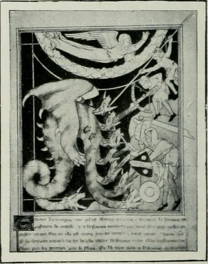An illustration from Geschichte der Kunst in Grossbritannien und Irland, 1909, leaf 174