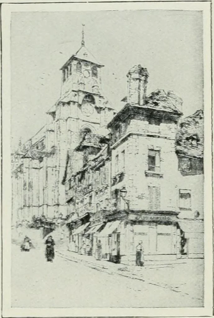 An illustration from Geschichte der Kunst in Grossbritannien und Irland, 1909, leaf 177