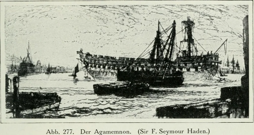 An illustration from Geschichte der Kunst in Grossbritannien und Irland, 1909, leaf 179