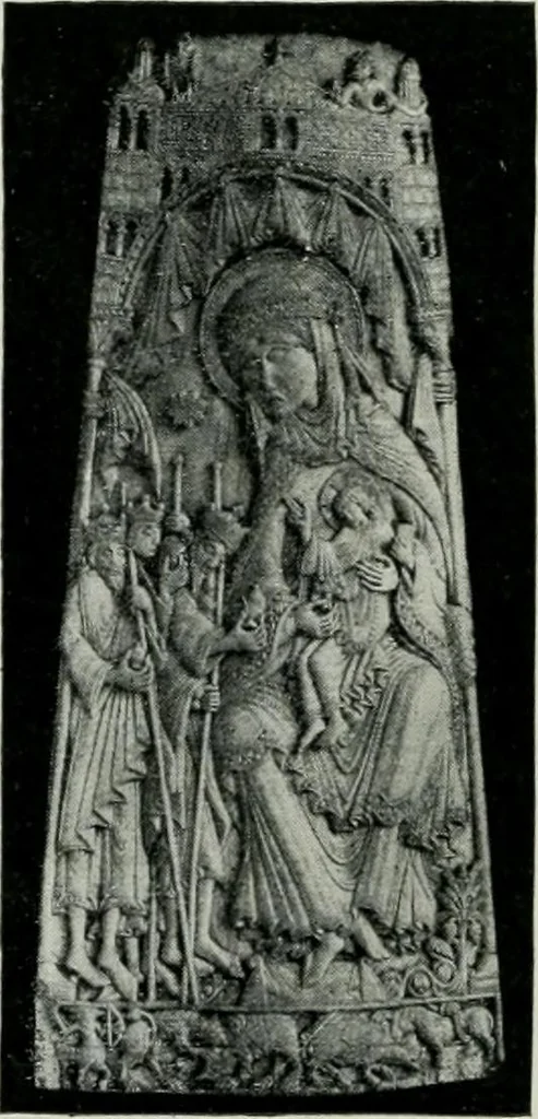 An illustration from Geschichte der Kunst in Grossbritannien und Irland, 1909, leaf 20