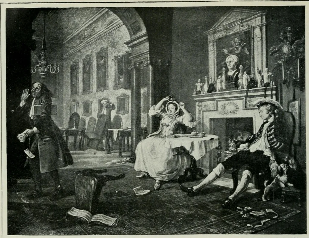 An illustration from Geschichte der Kunst in Grossbritannien und Irland, 1909, leaf 210
