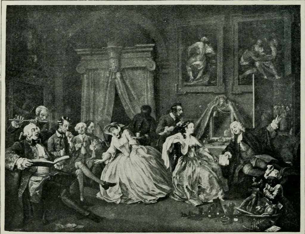 An illustration from Geschichte der Kunst in Grossbritannien und Irland, 1909, leaf 210