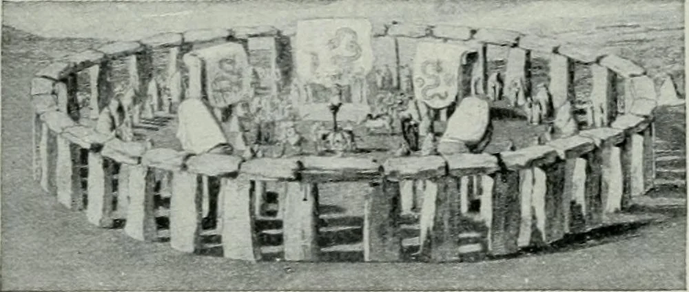 An illustration from Geschichte der Kunst in Grossbritannien und Irland, 1909, leaf 24