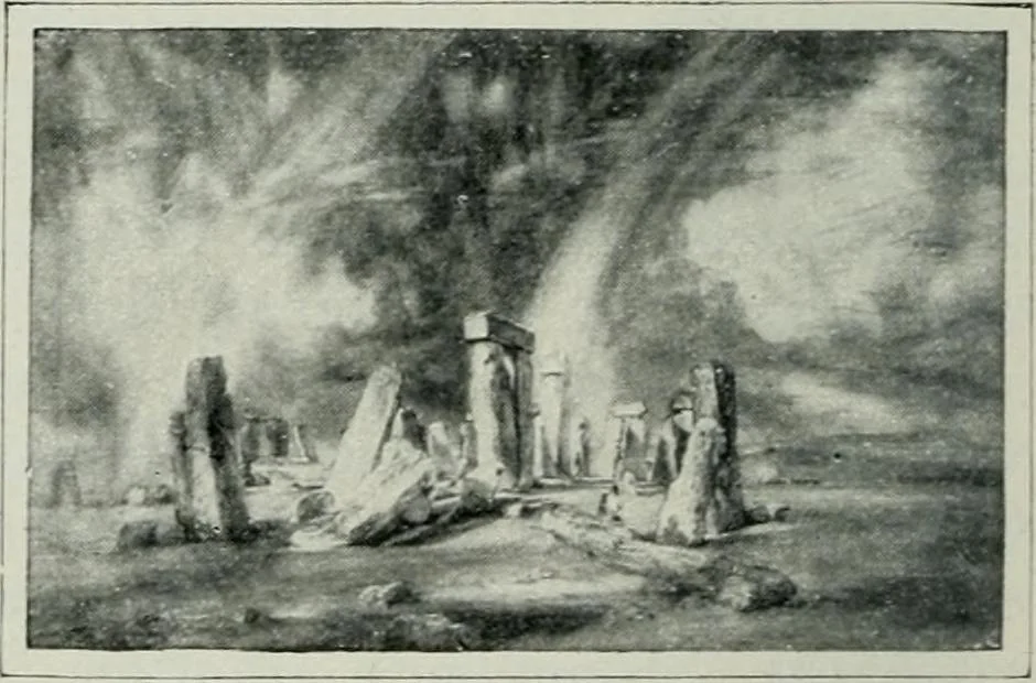 An illustration from Geschichte der Kunst in Grossbritannien und Irland, 1909, leaf 24