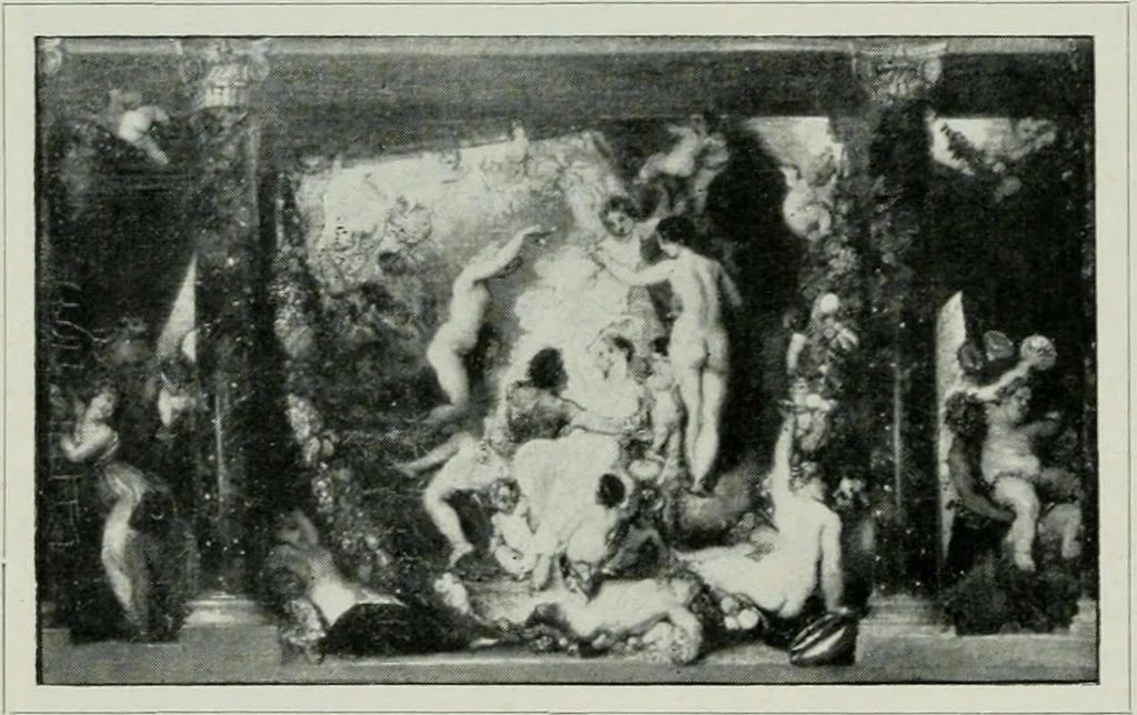 An illustration from Geschichte der Kunst in Grossbritannien und Irland, 1909, leaf 244