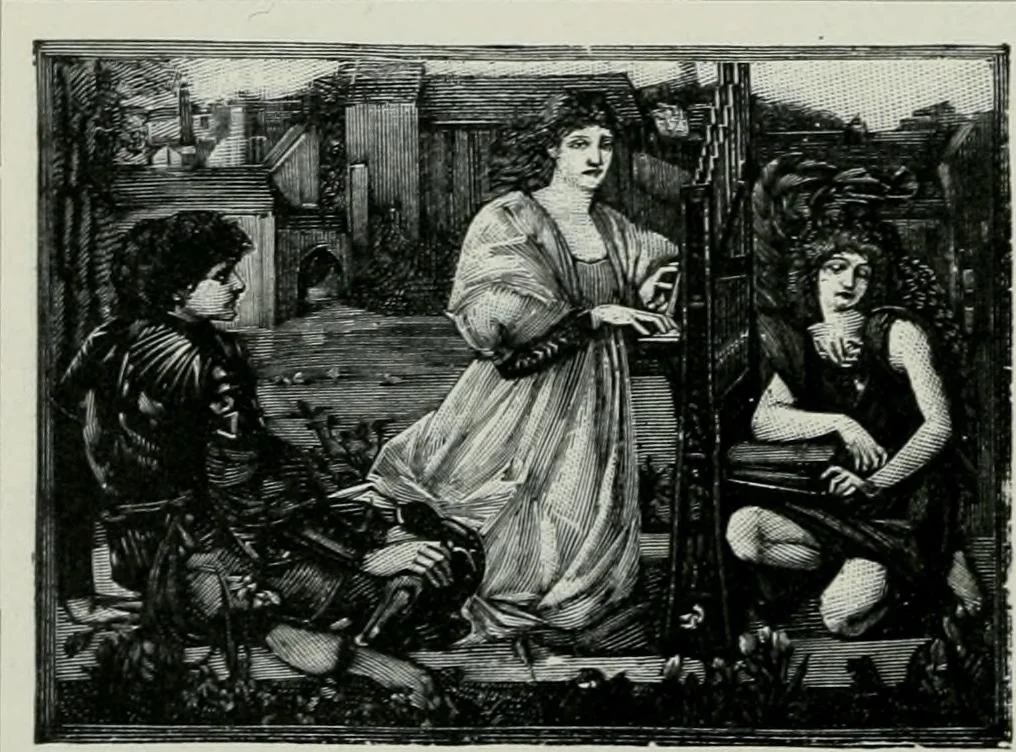 An illustration from Geschichte der Kunst in Grossbritannien und Irland, 1909, leaf 274