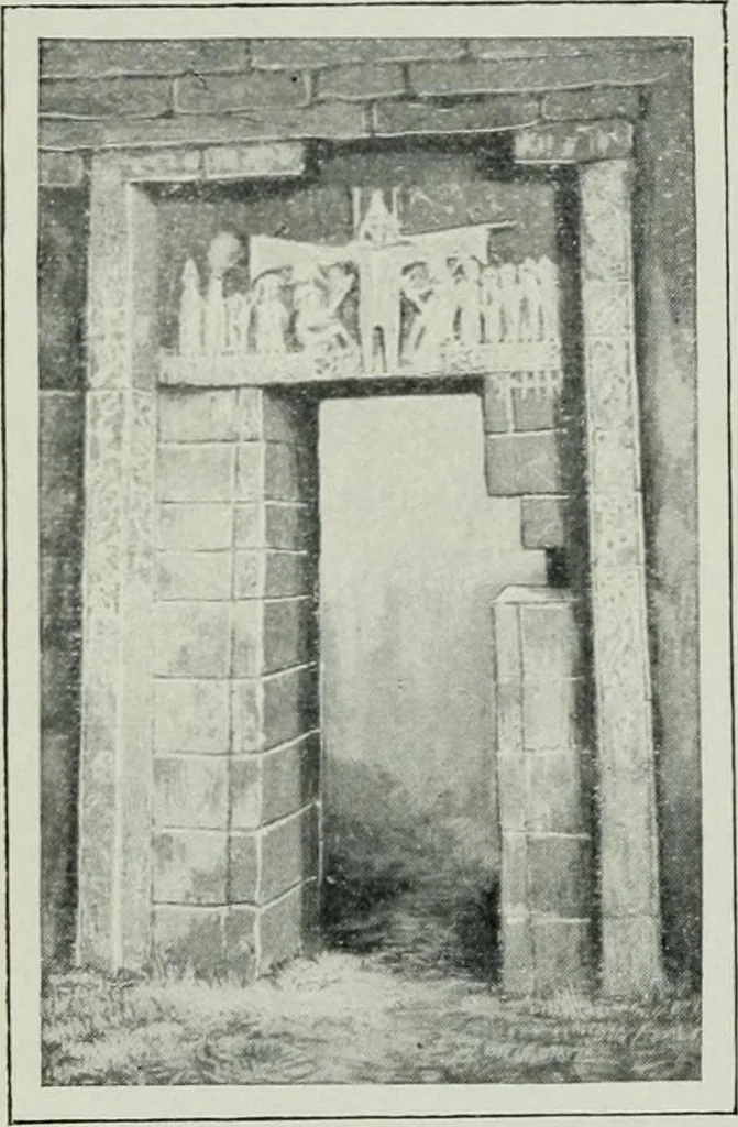 An illustration from Geschichte der Kunst in Grossbritannien und Irland, 1909, leaf 28