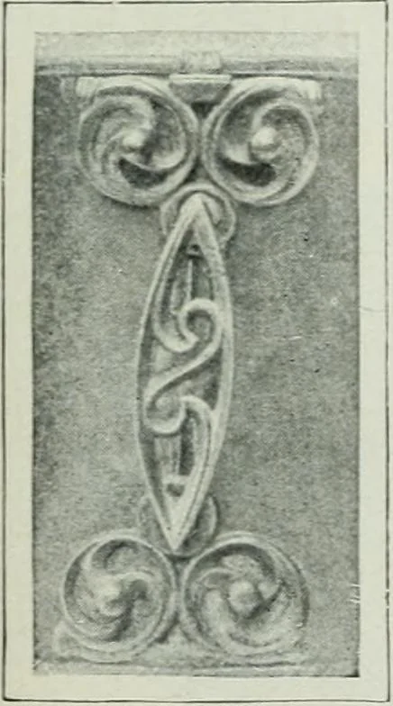 An illustration from Geschichte der Kunst in Grossbritannien und Irland, 1909, leaf 31