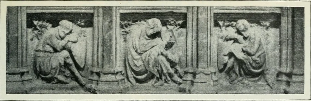 An illustration from Geschichte der Kunst in Grossbritannien und Irland, 1909, leaf 323
