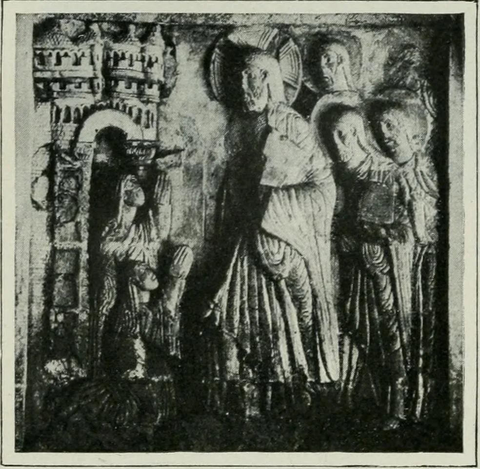 An illustration from Geschichte der Kunst in Grossbritannien und Irland, 1909, leaf 324