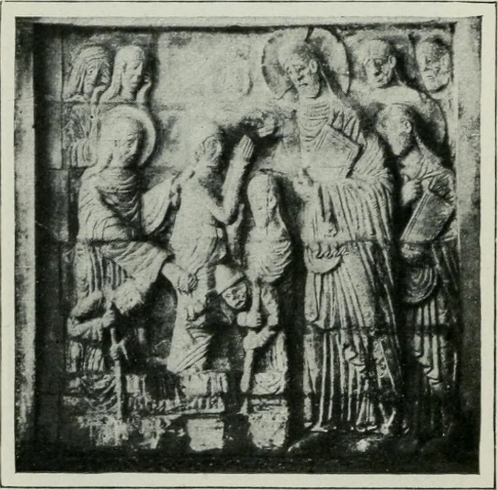 An illustration from Geschichte der Kunst in Grossbritannien und Irland, 1909, leaf 324