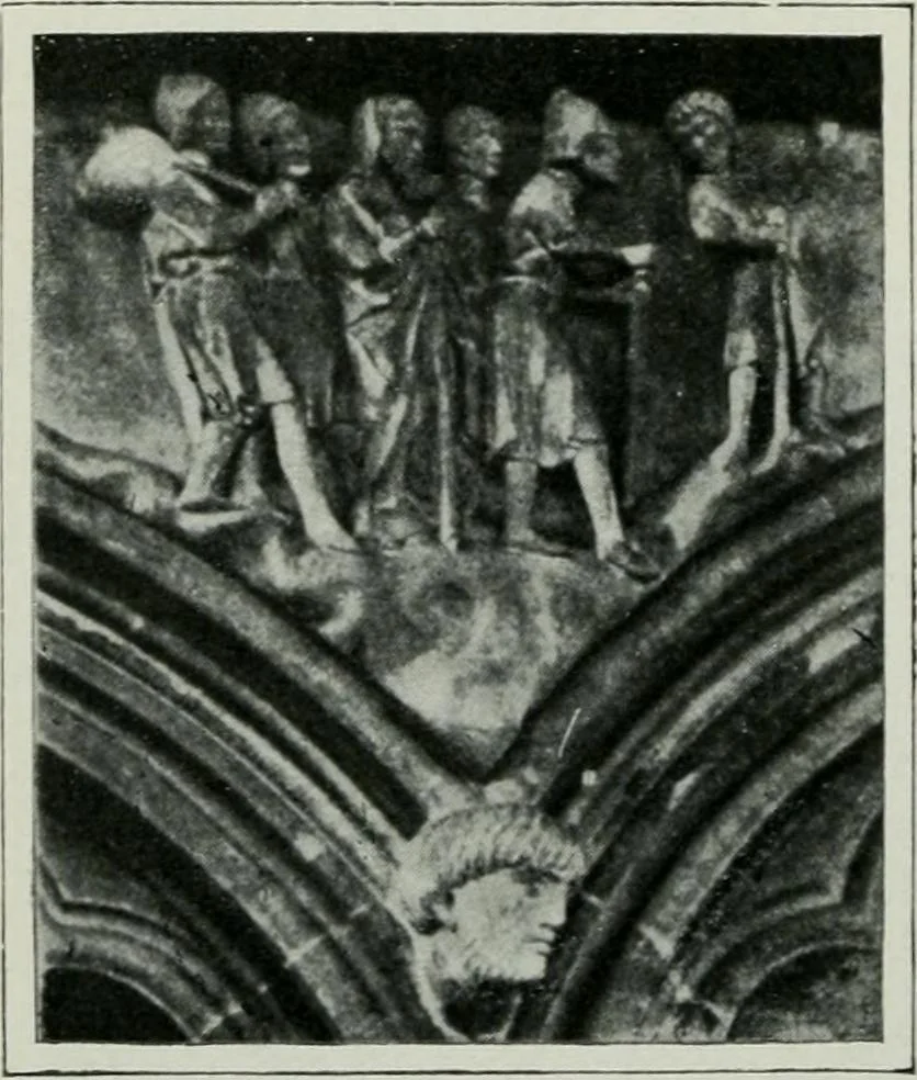 An illustration from Geschichte der Kunst in Grossbritannien und Irland, 1909, leaf 326