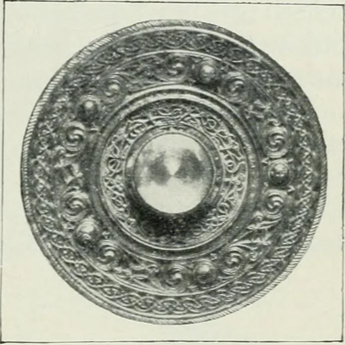 An illustration from Geschichte der Kunst in Grossbritannien und Irland, 1909, leaf 33