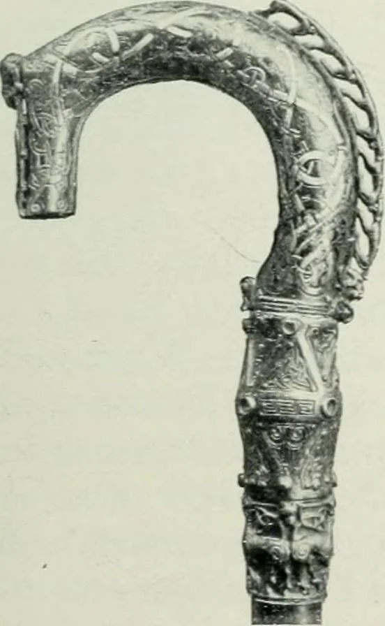 An illustration from Geschichte der Kunst in Grossbritannien und Irland, 1909, leaf 33
