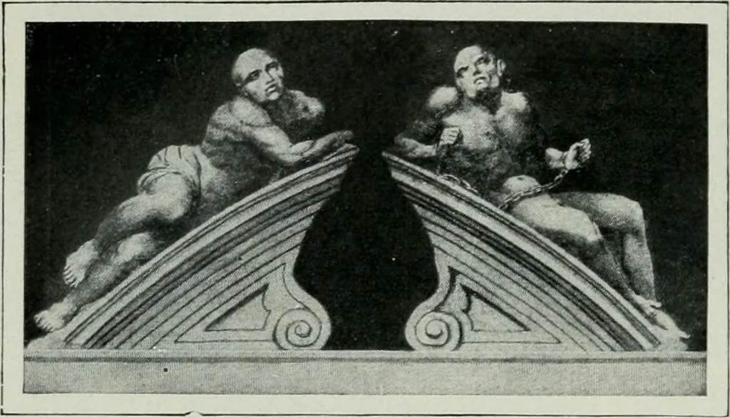 An illustration from Geschichte der Kunst in Grossbritannien und Irland, 1909, leaf 338