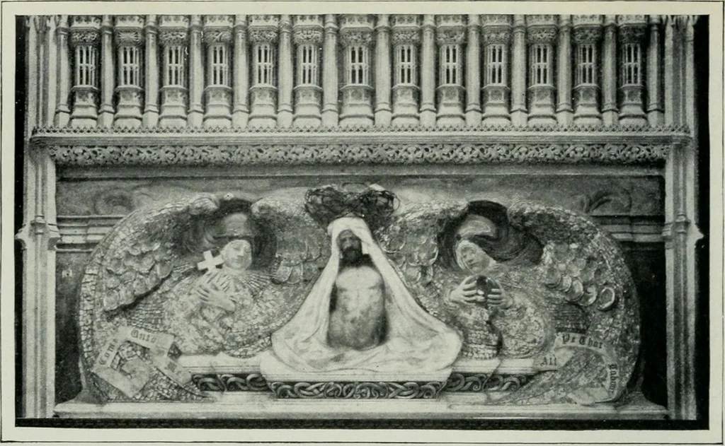 An illustration from Geschichte der Kunst in Grossbritannien und Irland, 1909, leaf 348