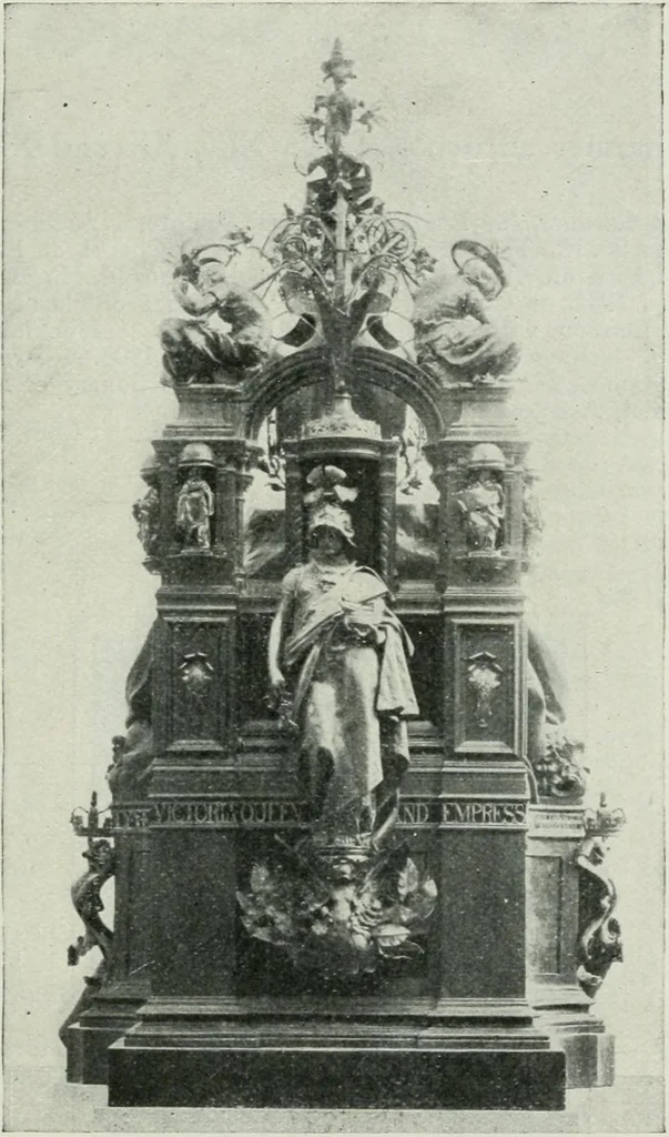 An illustration from Geschichte der Kunst in Grossbritannien und Irland, 1909, leaf 361